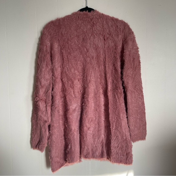 Free People Fuzzy Pink Cardigan - Picture 9 of 12